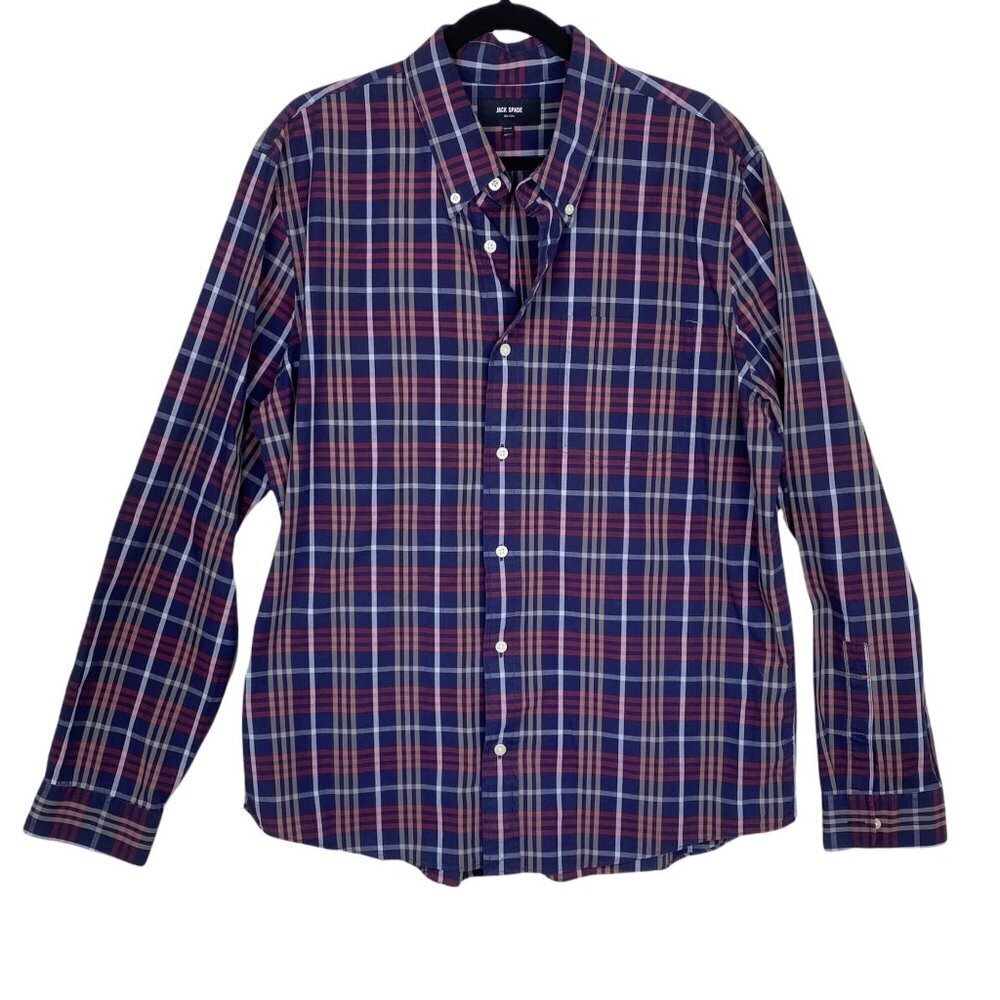 Jack Spade Blue & Red Striped Casual Button Down- XXL